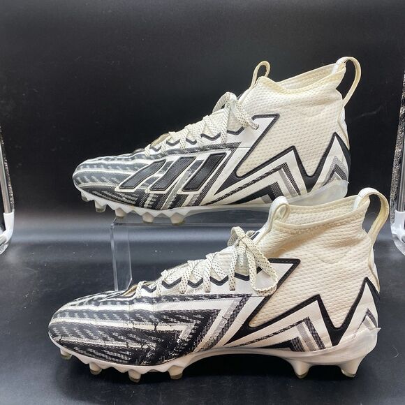 Adidas Freak 23 football cleats Mens Size 14 ID6868 white black EUC - Picture 2 of 7